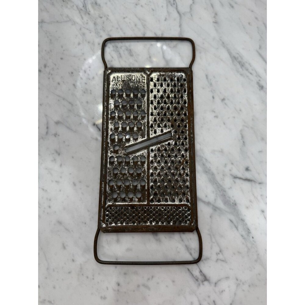 Vintage Metal Farmhouse Retro Rustic Kitchen Cheese Grater Wall Decor All in One